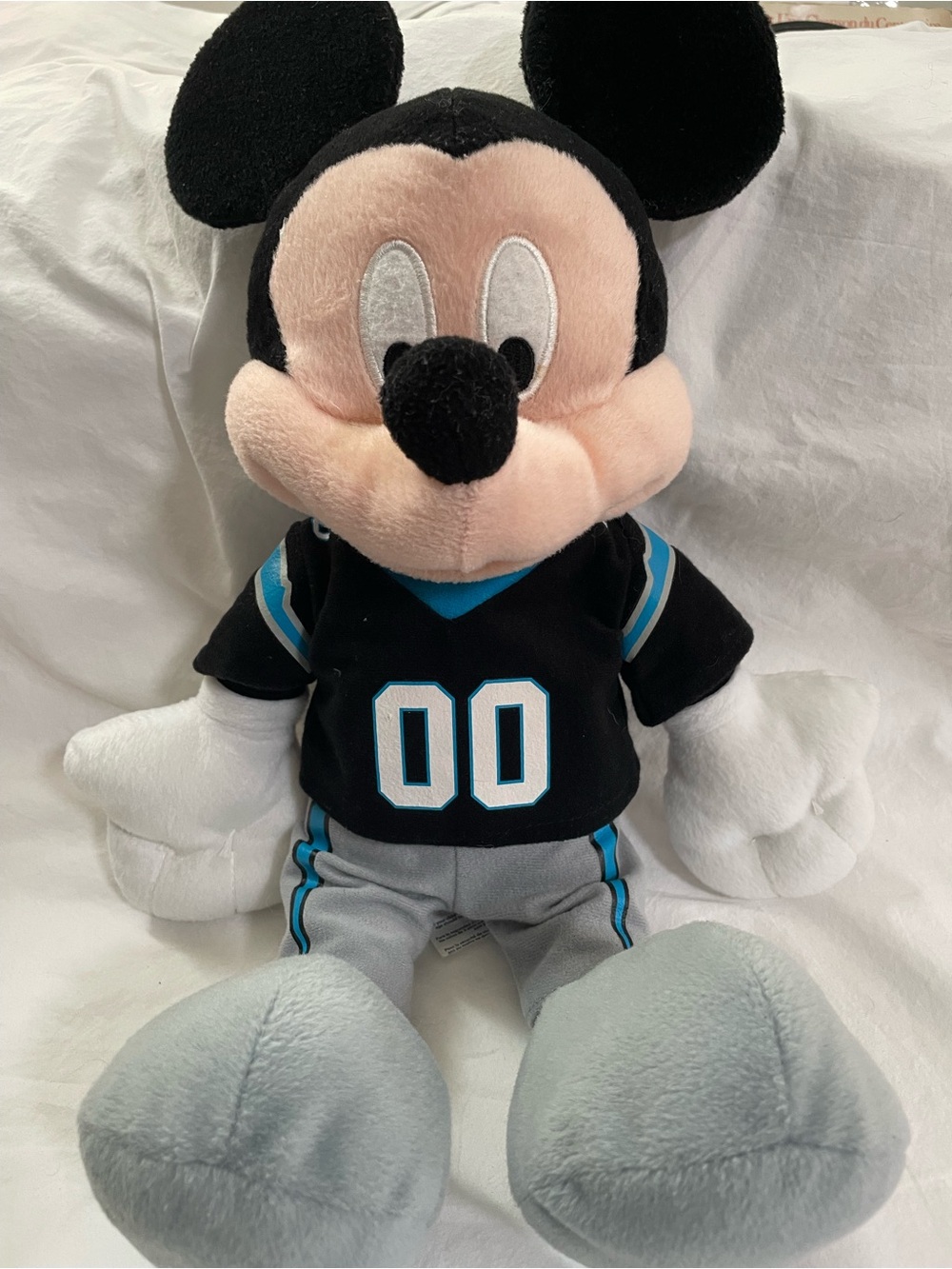 Disney x NFL Carolina Panthers Mickey Mouse Plush - Jersey #00